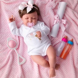 Bébé reborn endormi Estrella silicone