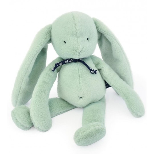 Peluche lapin Méloé vert sauge Maïlou