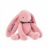 Peluche Lapin Méloé Rose Maïlou Tradition personnalisable au prénom