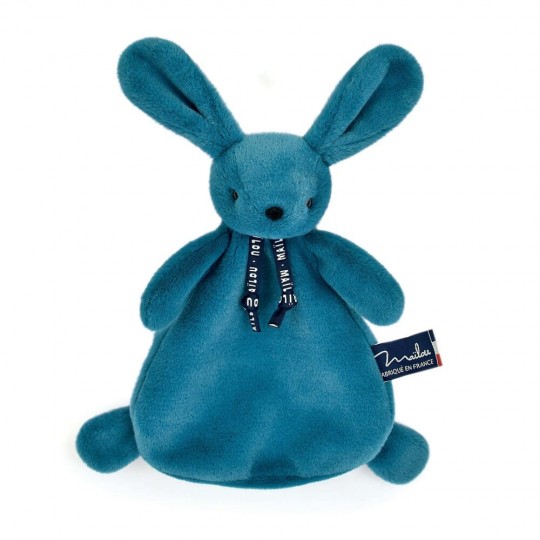 Doudou Lapin Dorlotin Bleu Minéral Mailou Tradition