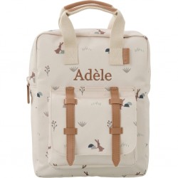 Sac à dos Lapin beige Fresk personnalisable