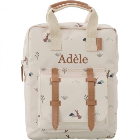 Sac à dos Lapin beige Fresk personnalisable