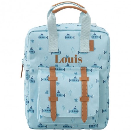 Sac à dos maternelle Submarine Fresk personnalisable