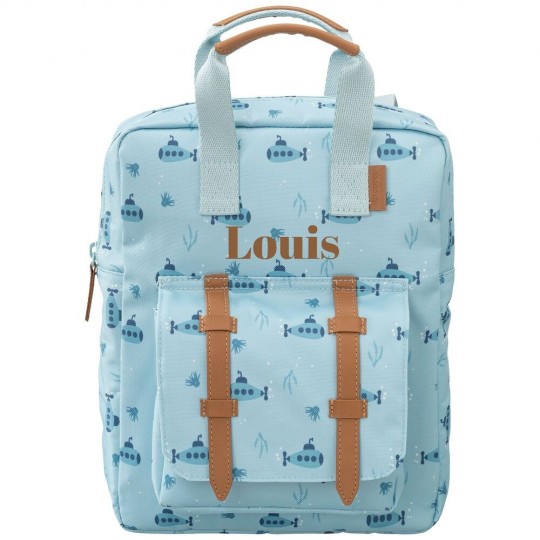 Sac à dos maternelle Submarine Fresk personnalisable