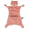 Doudou biologique Mrs. Chat Trixie personnalisable