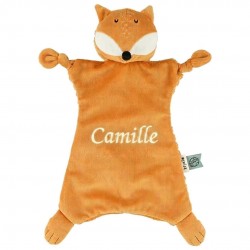 Doudou bio Mr. Fox le renard Trixie personnalisable