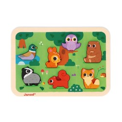 Puzzle encastrement Chunky Forêt Janod