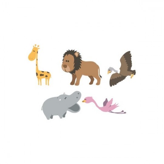 Stickers Enfants Version Hippo de la Savane