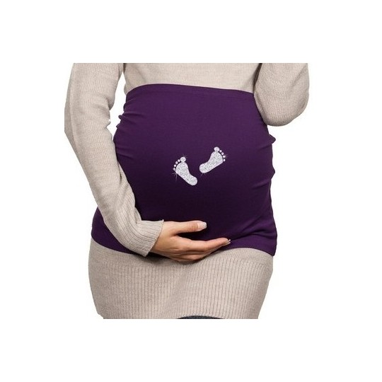 Bandeau De Grossesse Blanc – Futur Composé, Fabriqué En France, Taille Unique