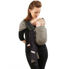 CULEO Echarpe De Portage Bébé Noir – Respirant, Réglable, Idéal Dès La Naissance – Pour Promenades Et Voyages