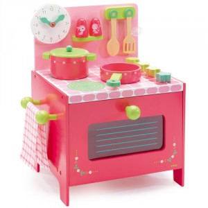 la cuisinière en bois lili rose djeco