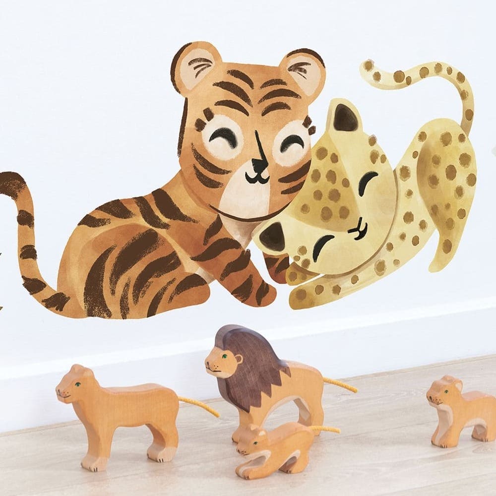 photo stickers bébé tigres